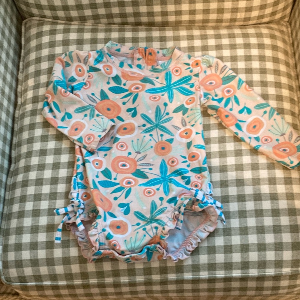 Ruffle Butts baby girl swim suit